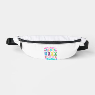 My Favourite Bunnies Call Me Grandma Shirt Cute Ea Bum Bags