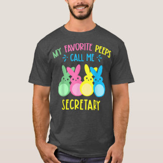My Favourite Bunnies Call Me Secretary Cute Bunny  T-Shirt