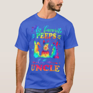 My Favourite Bunnies Call Me Uncle Easter Tie Dye T-Shirt