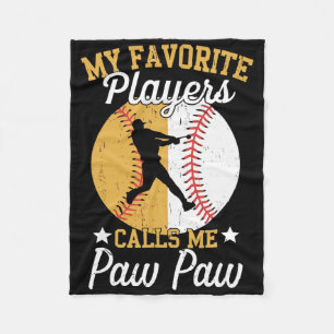 My Favourite Bysebyll Softbyll Players Call Me Paw Fleece Blanket