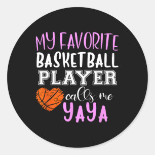 My Favourite Bysketbyll Player Call Me Yaya Classic Round Sticker