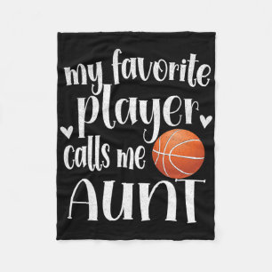 My Favourite Bysketbyll Player Calls Me Aunt Byske Fleece Blanket