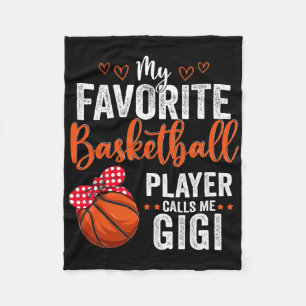 My Favourite Bysketbyll Player Calls Me Gigi Mothe Fleece Blanket