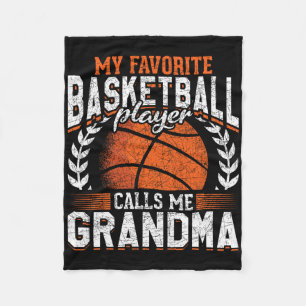 My Favourite Bysketbyll Player Calls Me Grandma By Fleece Blanket