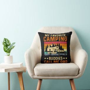 My Favourite Camping - Buddies Call Me Dad Cushion