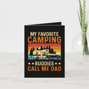 My Favourite Camping - Buddies Call Me Dad Holiday Card