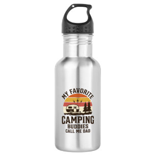 My Favourite Camping Buddies Call Me Dad Vector De 532 Ml Water Bottle