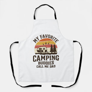 My Favourite Camping Buddies Call Me Dad Vector De Apron
