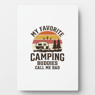 My Favourite Camping Buddies Call Me Dad Vector De Plaque