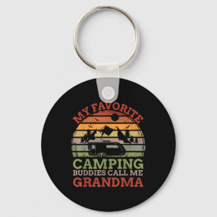 My Favourite Camping Buddies Call Me Grandma Fathe Key Ring