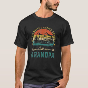 My Favourite Camping Buddies Call Me Grandpa Retro T-Shirt