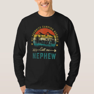 My Favourite Camping Buddies Call Me Nephew Retro T-Shirt