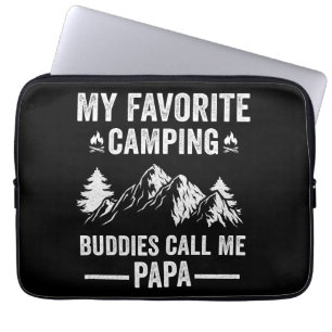 My Favourite Camping - Buddies Call Me Papa Laptop Sleeve