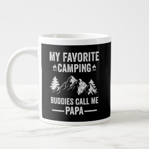 My Favourite Camping - Buddies Call Me Papa Large Coffee Mug