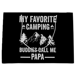 My Favourite Camping - Buddies Call Me Papa Large Gift Bag