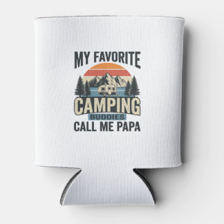 My Favourite Camping Buddies Call Me Papa Shirt_1 Can Cooler
