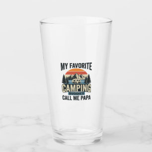 My Favourite Camping Buddies Call Me Papa Shirt_1 Glass