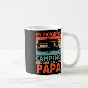 My Favourite Camping Buddies Call Me Papa Vintage Coffee Mug
