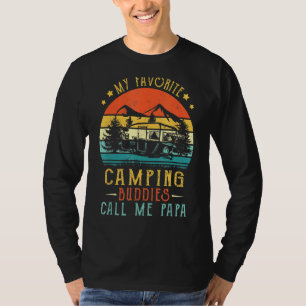 My Favourite Camping Buddies Call Me Papa Vintage T-Shirt