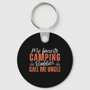 My Favourite Camping Buddies Call Me Uncle Father' Key Ring
