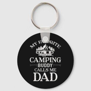 My Favourite Camping Buddy Call Me Dad Key Ring