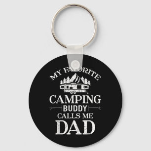 My Favourite Camping Buddy Call Me Dad Key Ring