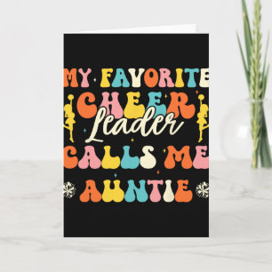 My Favourite Cheerleader Calls Me Auntie Cheerlead Card
