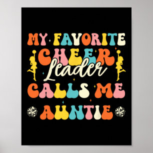 My Favourite Cheerleader Calls Me Auntie Cheerlead Poster