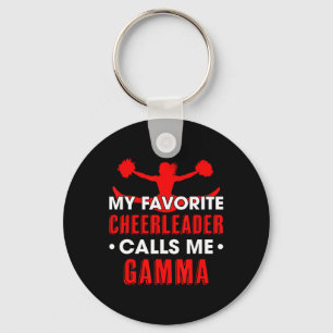 My Favourite Cheerleader Calls Me Gamma Cheerleadi Key Ring
