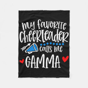 My Favourite Cheerleader Calls Me Gamma Funny Chee Fleece Blanket