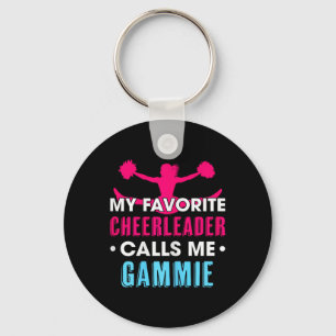 My Favourite Cheerleader Calls Me Gammie Cheerlead Key Ring