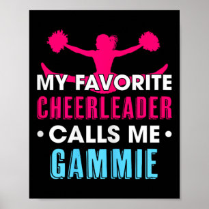 My Favourite Cheerleader Calls Me Gammie Cheerlead Poster