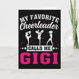 My Favourite Cheerleader Calls Me Gigi Mother's Da Card