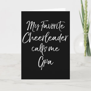 My Favourite Cheerleader Calls Me Gpa Matching Che Card