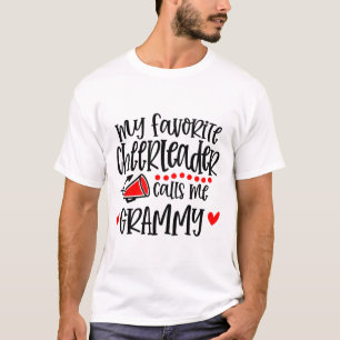 My Favourite Cheerleader Calls Me Grammy Funny Che T-Shirt