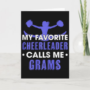 My Favourite Cheerleader Calls Me Grams Cheerleadi Card