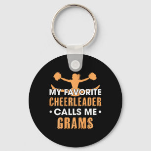 My Favourite Cheerleader Calls Me Grams Cheerleadi Key Ring