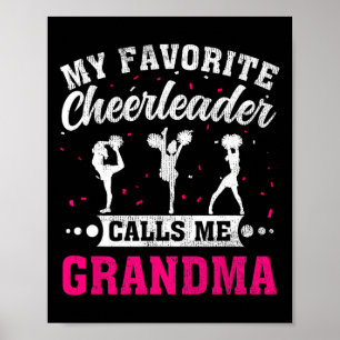 My Favourite Cheerleader Calls Me Grandma Mother's Poster