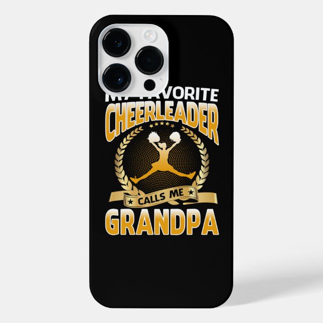 My Favourite Cheerleader Calls Me Grandpa Cheerlea iPhone Case (Back)