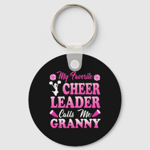 My Favourite Cheerleader Calls Me Granny Sports Ch Key Ring