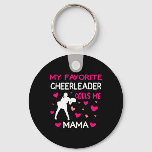 My Favourite Cheerleader Calls Me Mama Cheer Mum Key Ring