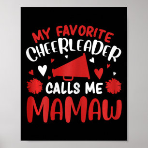 My Favourite Cheerleader Calls Me Mamaw Cheerleadi Poster