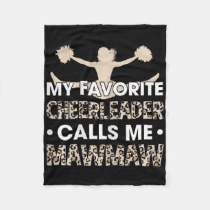 My Favourite Cheerleader Calls Me Mawmaw Cheerlead Fleece Blanket