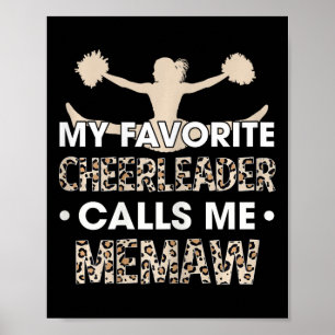 My Favourite Cheerleader Calls Me Memaw Cheerleadi Poster