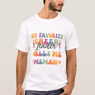 My Favourite Cheerleader Calls Me Memaw Cheerleadi T-Shirt