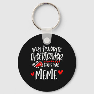 My Favourite Cheerleader Calls Me Meme Funny Cheer Key Ring