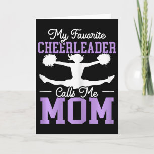 My Favourite Cheerleader Calls Me Mum Cheerleading Card