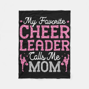 My Favourite Cheerleader Calls Me Mum Cheerleading Fleece Blanket