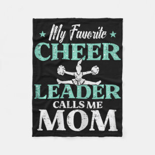 My Favourite Cheerleader Calls Me Mum Cheerleading Fleece Blanket