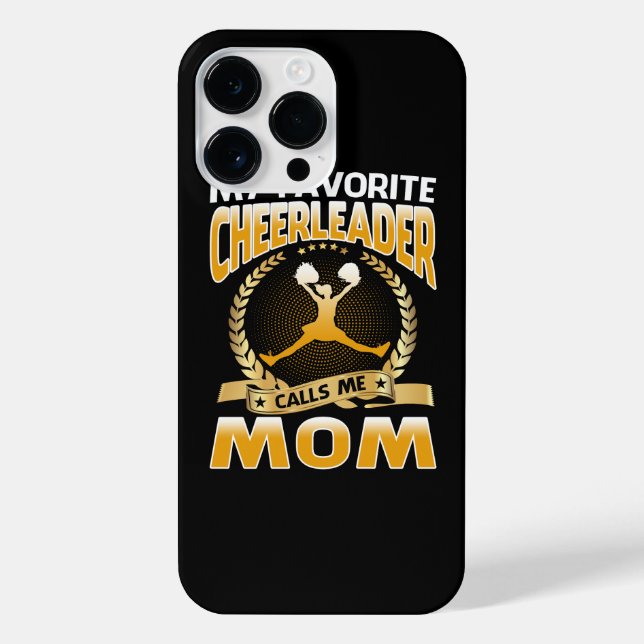 My Favourite Cheerleader Calls Me Mum Cheerleading iPhone Case (Back)